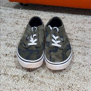 Kids camouflage vans sneakers